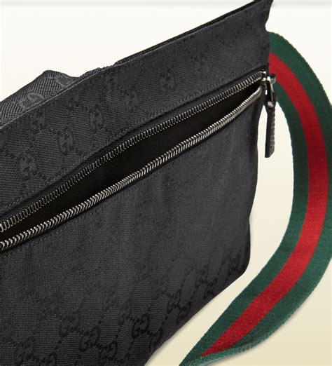 gucci original gg canvas belt bag black|pre owned gucci belt bag.